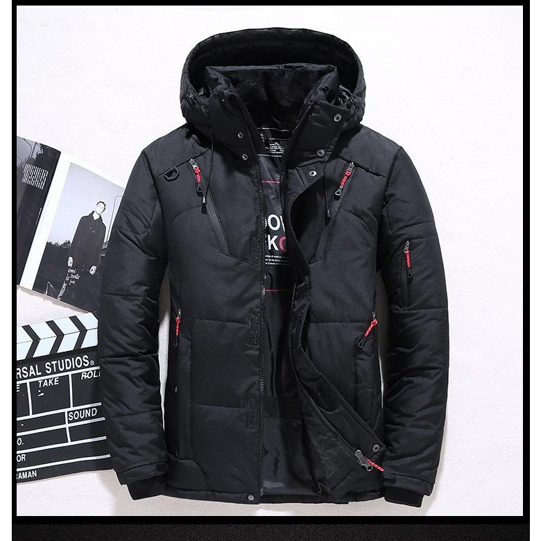 お洒落 4色 ダウンジャケット フード付き 秋冬 スリム メンズ オシャレ 中綿ジャケット 冬服 ジャケット コート アウター 冬物 防寒 厚手 軽量 保温