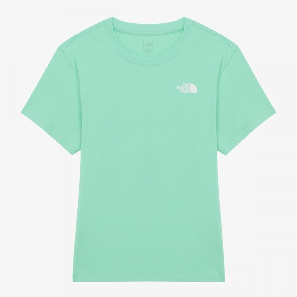 [ノースフェイス公式] NT7UR30E 女性用コットンベーシック半袖Tシャツ_ピスタチオグリーン