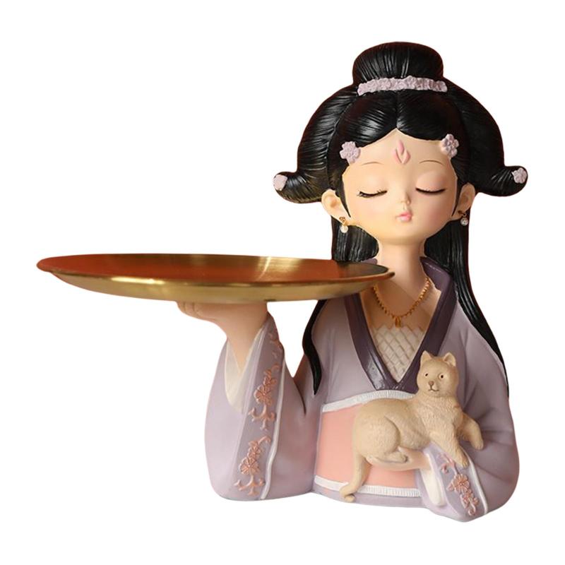 ブランドのギフト 中国の古代宮殿の女の子のストレージトレイクッキーキャンディーディッシュデスクオーガナイザー 25 , お祭り・縁日用品