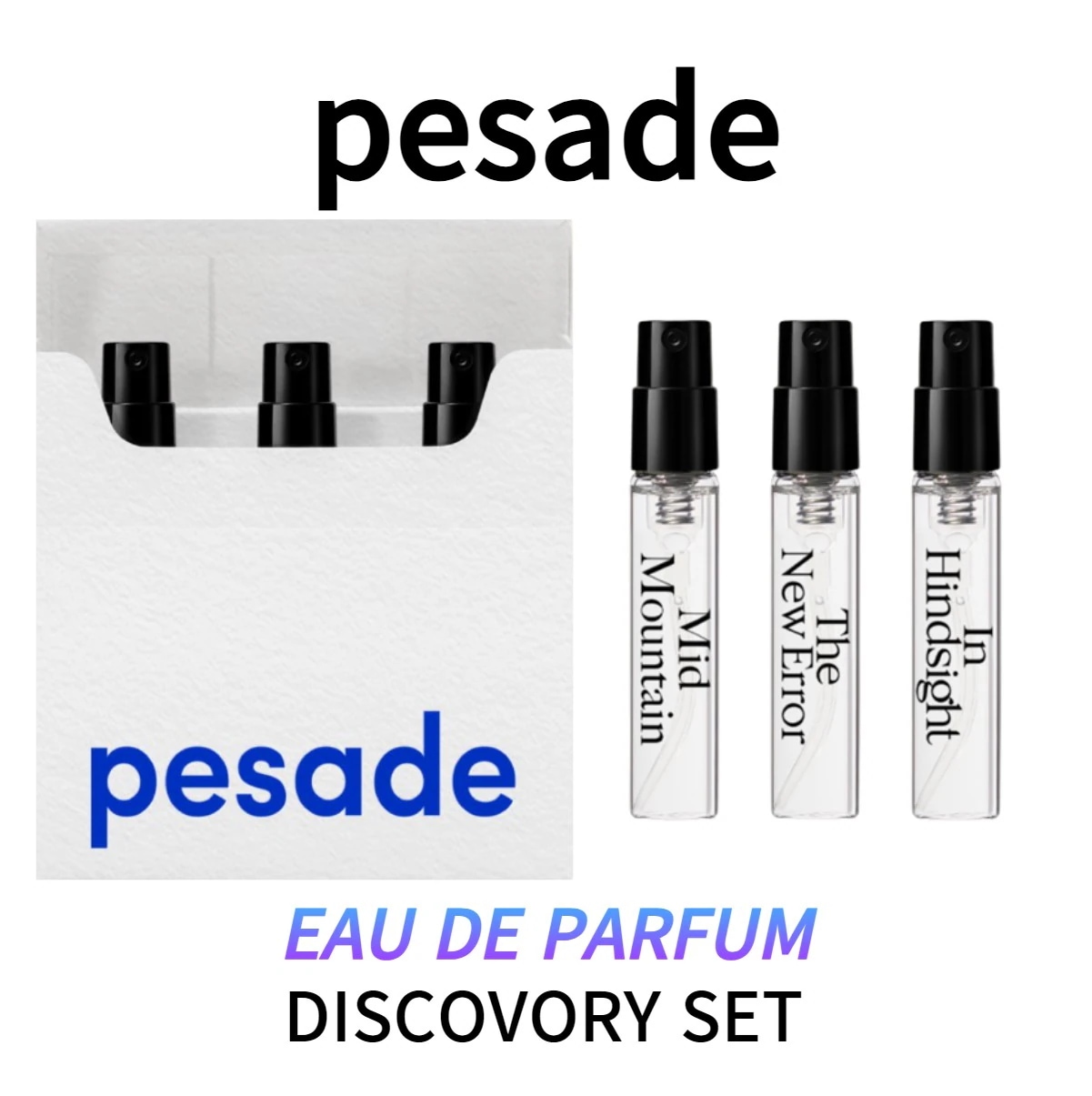 [PESADE]EAU DE 香水3種 【Discovery EDP set】 韓国香水 IN HINDSIGHTペサドゥ