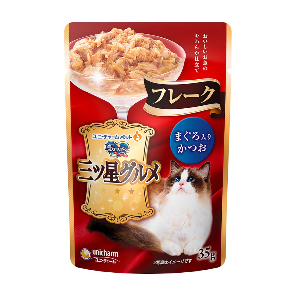三ツ星グルメ　パウチ　フレーク　まぐろ入りかつお　３５ｇX１６０袋　ＣＲＣ35―04―20―55―40