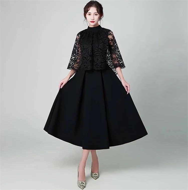 INSスタイル タキシード スリム 宴会場 カジュアル 気質 ロングスカート ワンピース ユニークなデザイン ドレス エレガント 5,012円