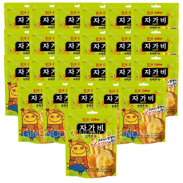 ヘテ calbee ジャガビ 塩辛い味 45g 24個 ポテトチップス カルビー