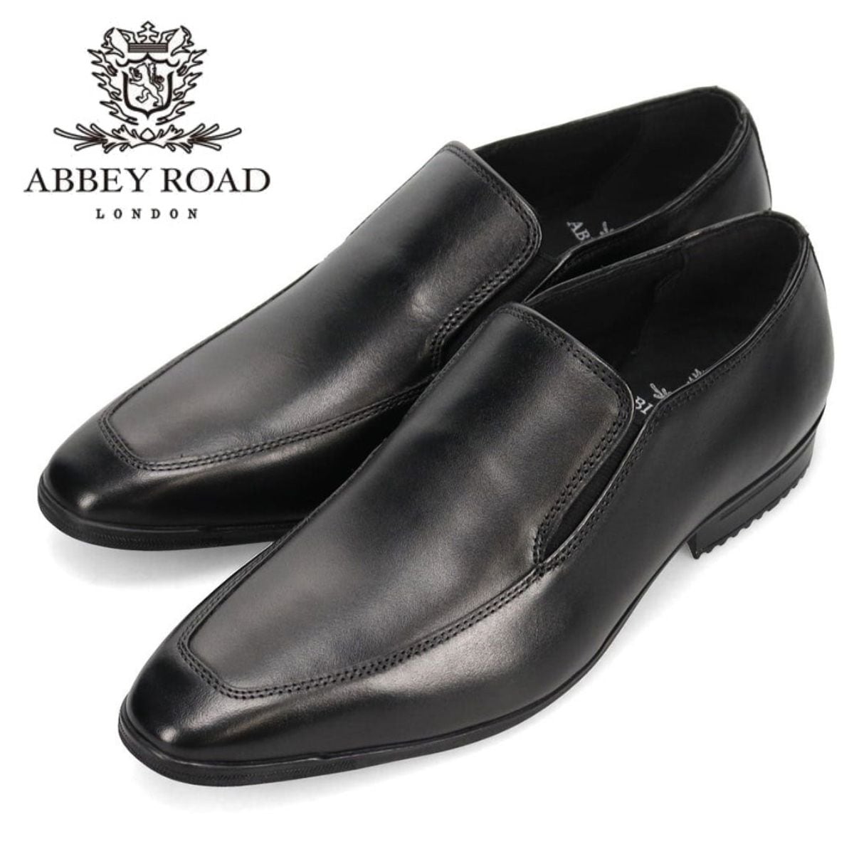 ABBEY ROAD アビーロード メンズ レザー スリッポン AB8006 ブラック 本革 ビジネスシューズ フォーマル 8006 madrasマドラス