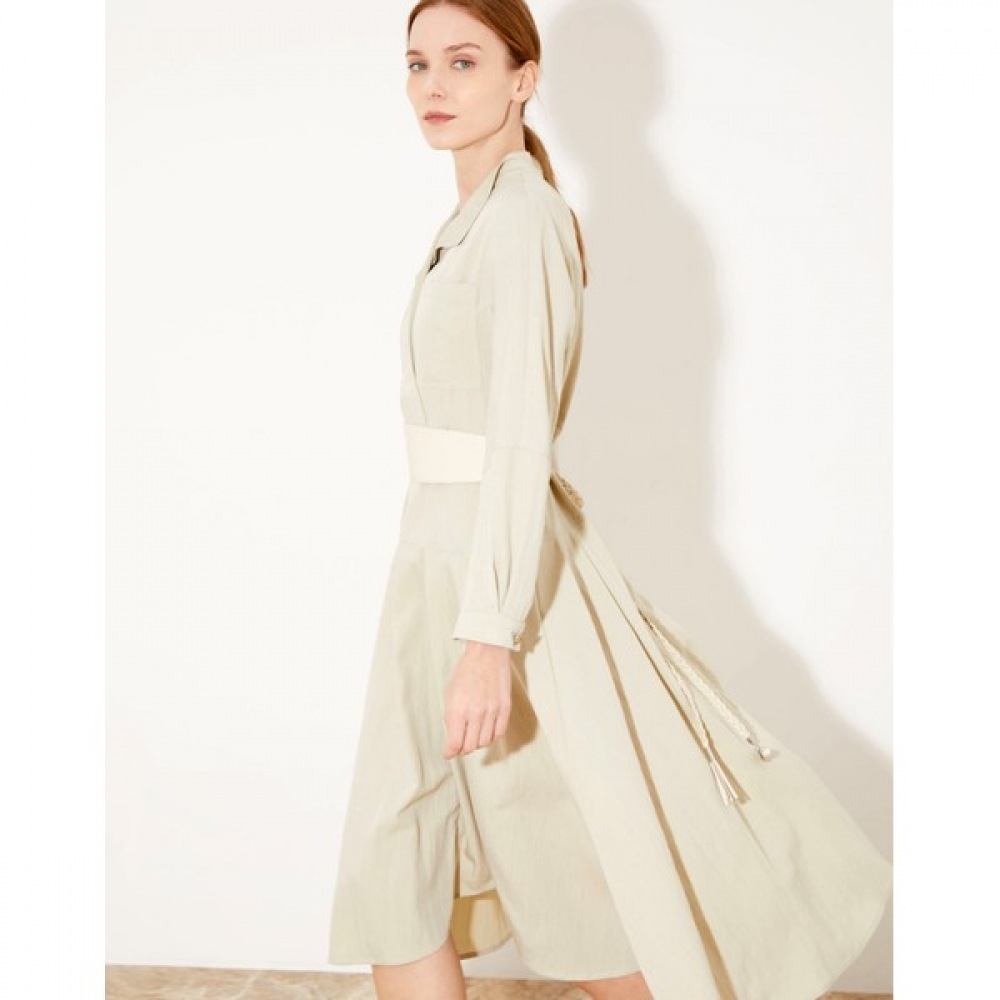 [オリビアローレン] フィット＆フレアロングドレス_VVPOA3M3171