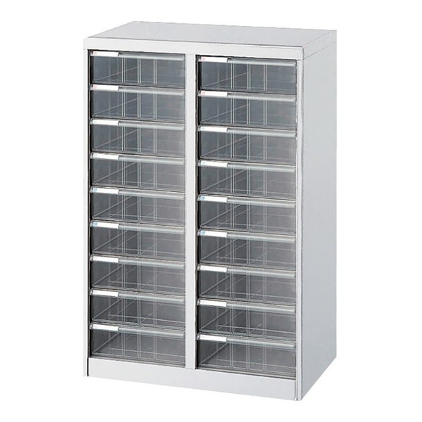 AF-M18 アバンテV2フロアケース A4タテ型 深9段2列 ニューグレー メーカー直送