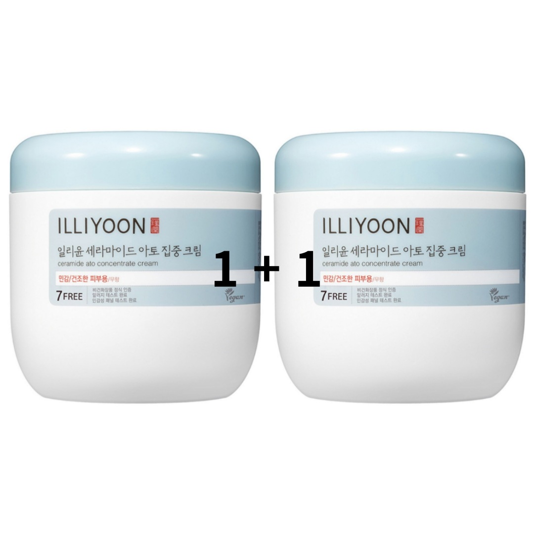 [1+1] セラミドアト 集中ボディクリーム 無香 500ml x 2個 (ビーガンクリーム/障壁強化)