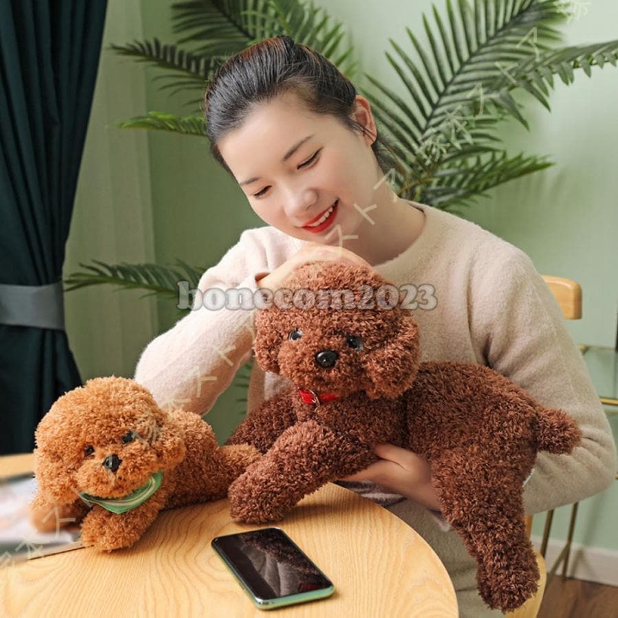 トイプードル 犬 おもちゃ リアル 犬のぬいぐるみ かわいい グッズ 添い寝枕 人形 スイートパピー トイプードル ぬいぐるみ 子どもおもちゃ ふわふわ