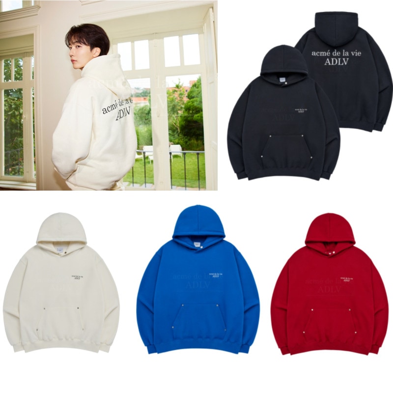 【SEVENTEEN ジョンハン着用】BASIC LOGO RIVET WARM HOODIE