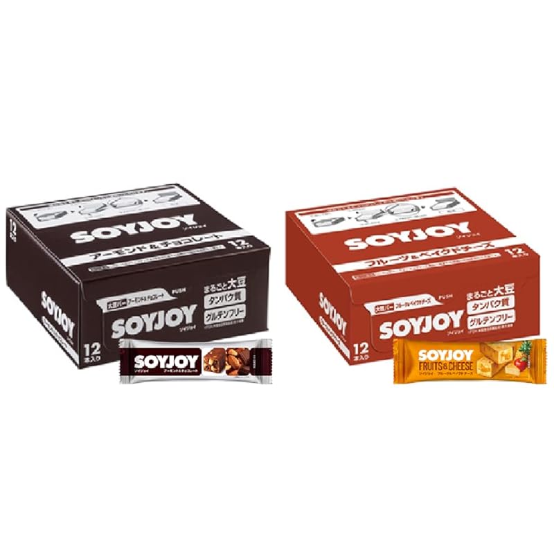 【迅速発送】【セット商品】大塚製薬 ソイジョイ アソートセット (アーモンド&チョコ/フルーツ&ベイクドチーズ) 各12個