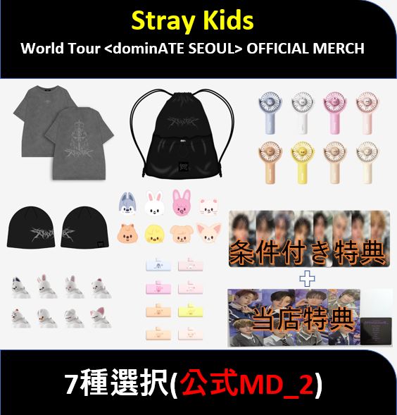 当店特典+条件付き特典】Stray Kids - (公式MD_2) World Tour