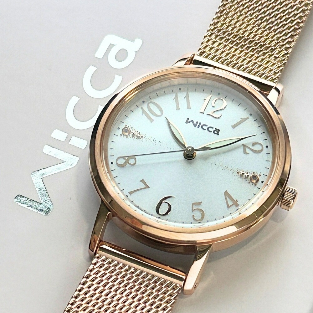 国内正規品 シチズン ウィッカ wicca ソーラー ソーラー腕時計 レディース かわいい 腕時計 手表 ピンクゴールド 軽い 防水 おしゃれ 仕事用 高校生 大学生 誕生日 プレゼント 女性 彼女