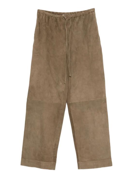 BY MALENE BIRGER Women Leather Pants 103678 11A CHOCOLATE CHIP