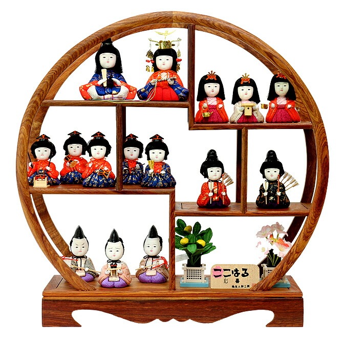 雛人形 ひな人形 お雛様 おひなさま 選べる コンパクト ミニ 名前旗 初節句 かわいい ひなまつり 雛祭り 送料無料 木目込み 十五人 15人 小さい 2025年 新作 秀光 限定品 買得 お得 人