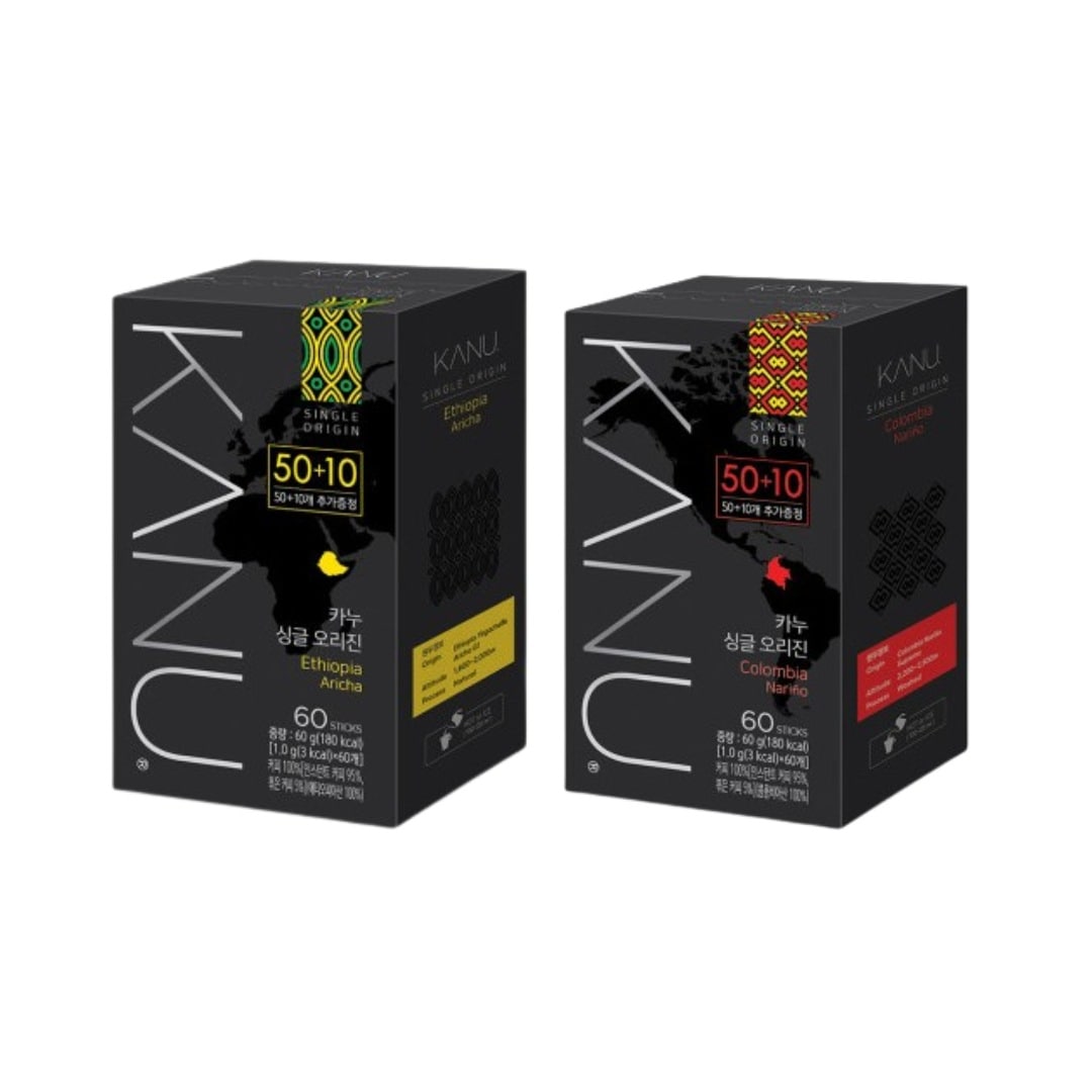 New [マキシム] シングル オリジン(エチオピア アリチャ 1g x 60個+コロンビア ナリニョ 1g x 60個)韓国のコーヒー