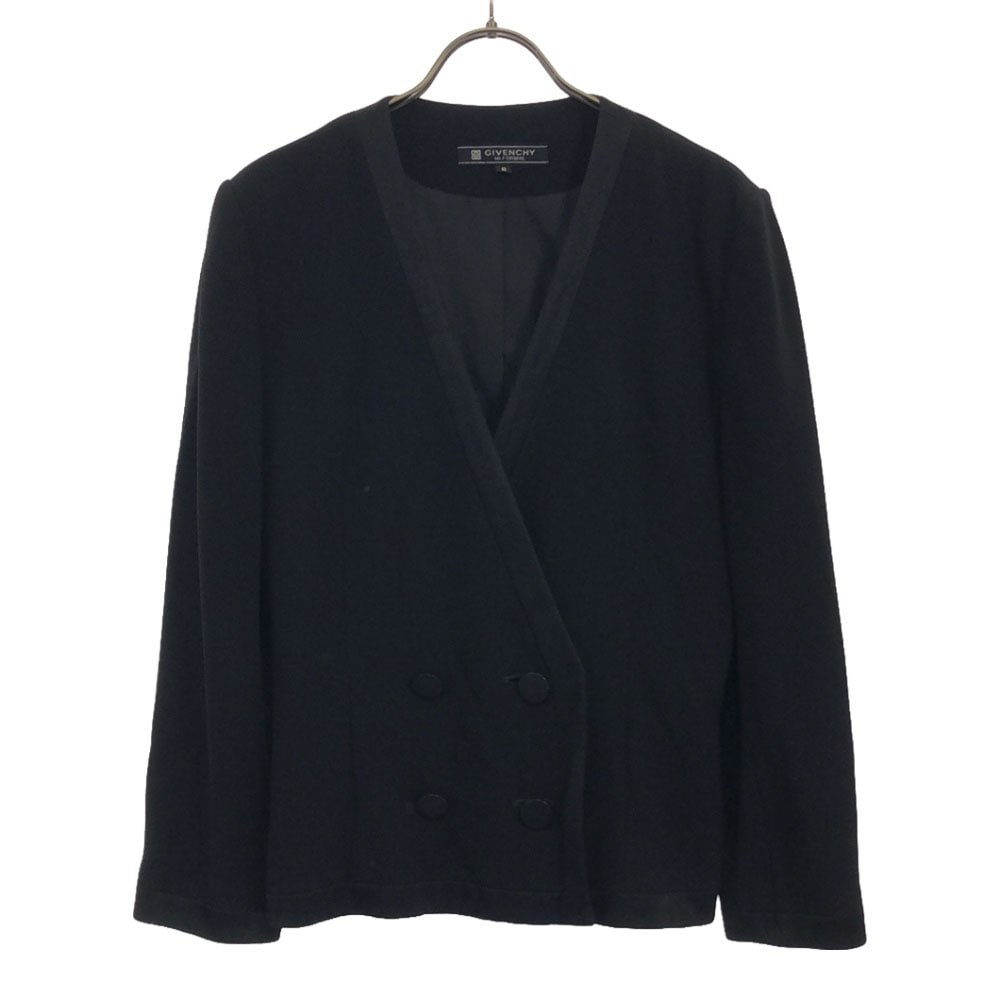 90s ノーカラージャケット 8 ブラック フォーマル オールド レディース 8,078円