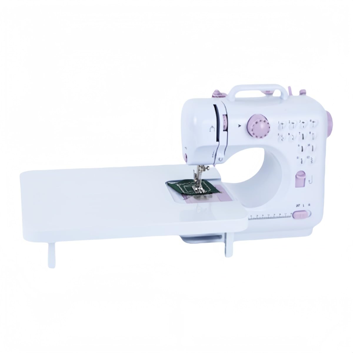 samchuミシン 初心者向け 電動ミシン 小型家庭用セット 12種類の縫い目 コンパクト 初心者向け 家庭用 逆転機能 双方向 小型 ミニ ポータブル 低騒音 日常の手縫い スピード調節可能持ち運