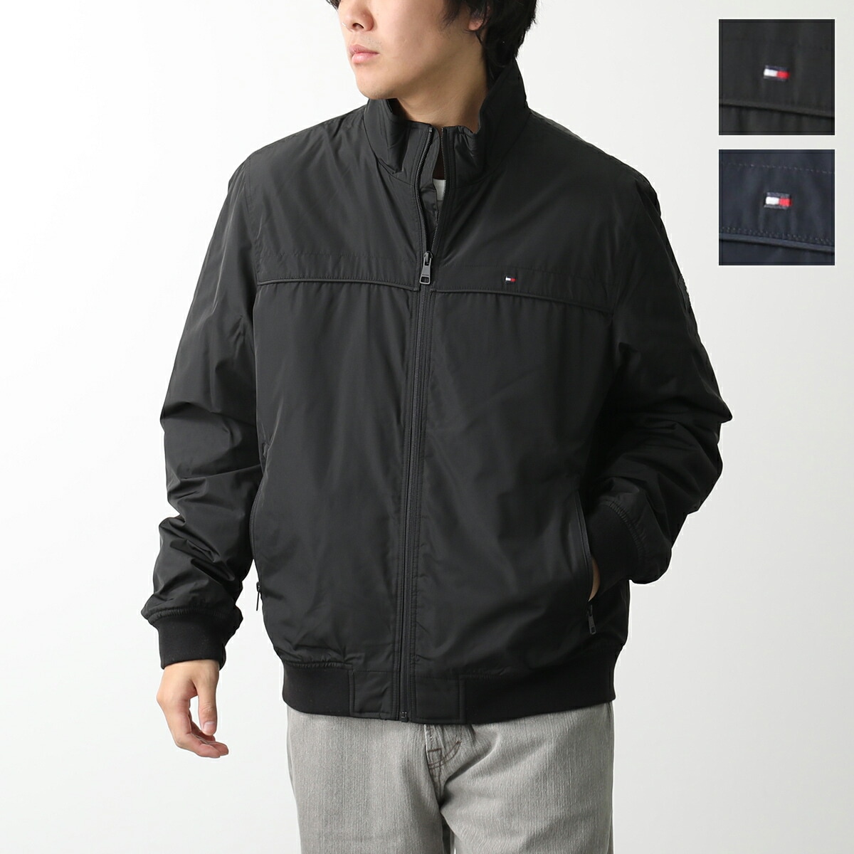 TOMMY HILFIGER トミー ヒルフィガー ジャケット 152AP792 メンズ ナイロン ブルゾン スウィングトップ ウインドブレーカー 撥水 カラー2色