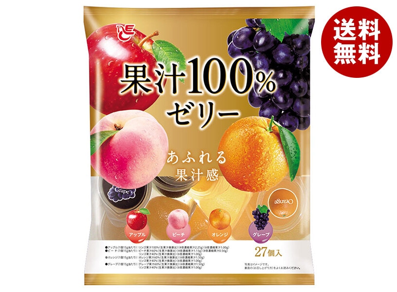 エースベーカリー 果汁100%ゼリー 27個＊16袋入