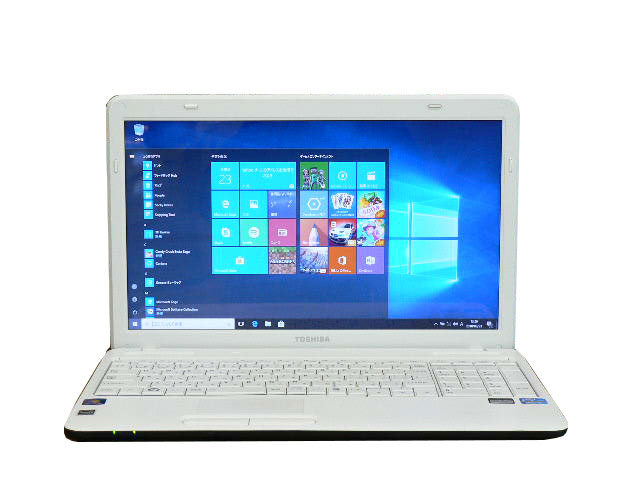 ノートパソコン 中古パソコン B351/25E ホワイト テンキー ノート 本体 Windows10 東芝 Core i3 DVD 4GB/500GB 送料無料 中古
