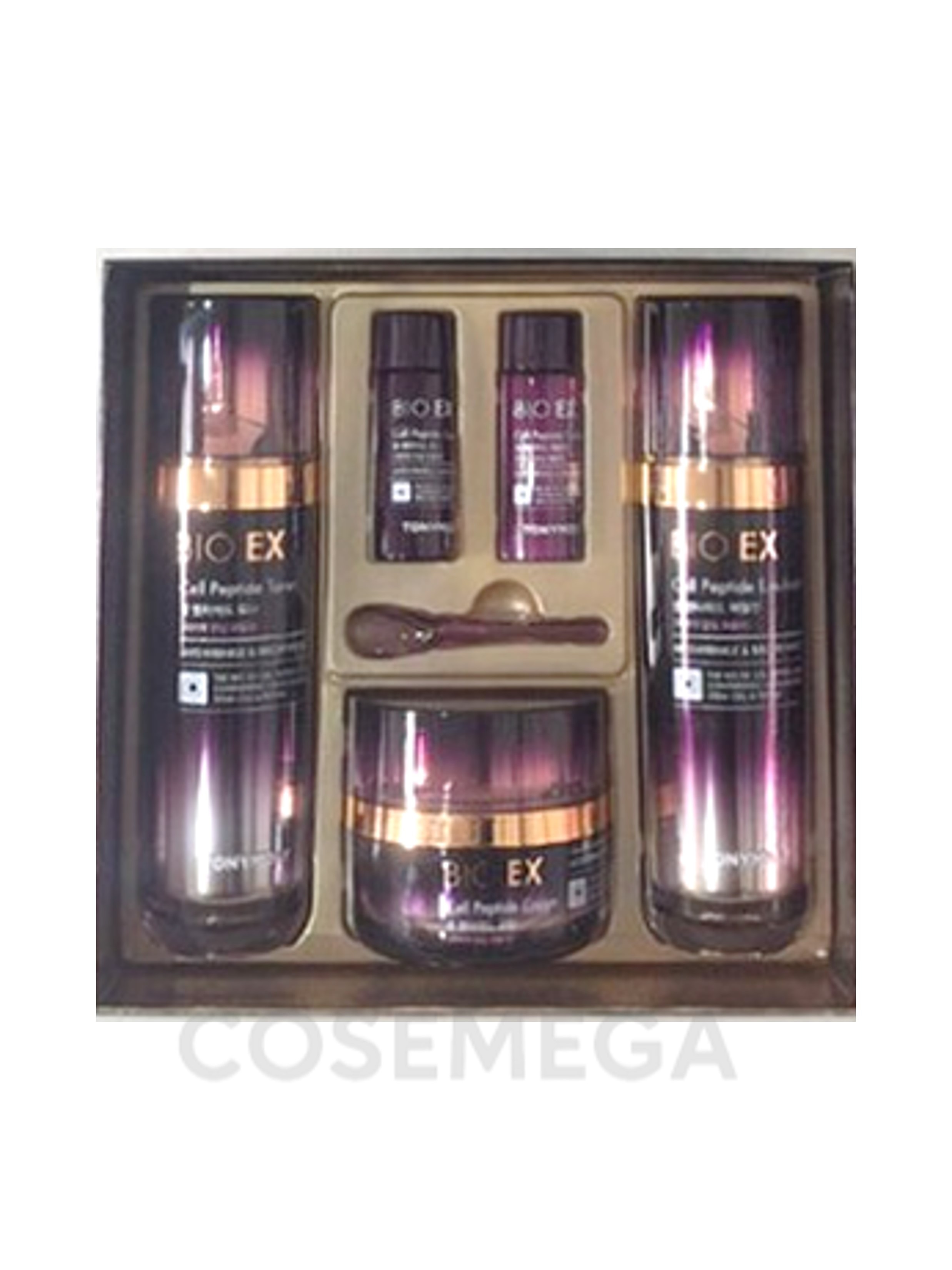 バイオイーエックス セルペプチド 3点セット（化粧水130ml+乳液130ml+クリーム60ml +【プレゼント】化粧水20ml＋乳液20ml