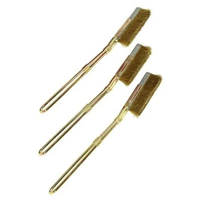 他サイト： E－Value チャンネルブラシ3本組 真鍮 ECB－3B 大工道具 砥石 ペーパー ワイヤーブラシ類の商品画像