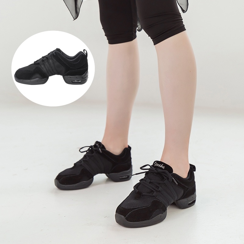 ダンススニーカー 牛革 スプリットソール 本革 エアクッション ユニセックス レディース メンズ スポーツ ジャズ モダン TUTTO NERO P22LS