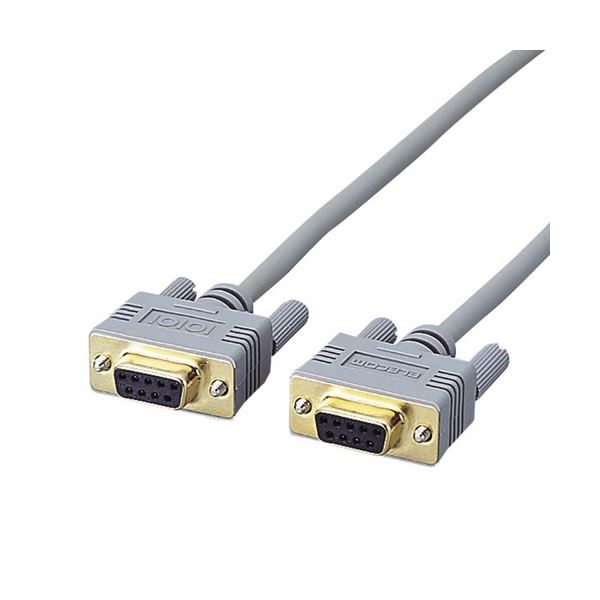 (まとめ) エレコムRS-232Cケーブル(ノーマル) D-Sub9pinメス 1.5m C232N-915 1本 (×10セット)