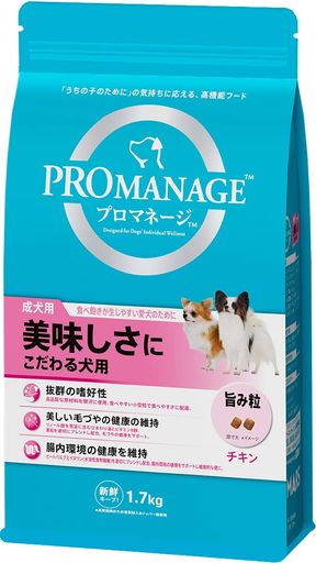 ドッグフード 成犬用 美味しさにこだわる犬用 1.7KG×6 (ケース販売)