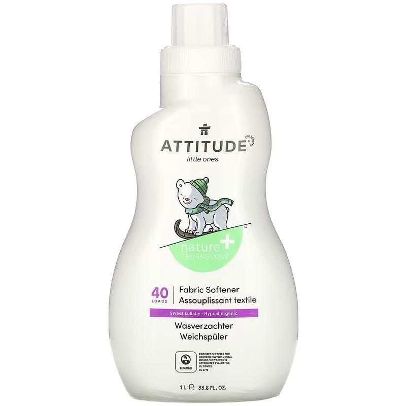 ATTITUDE　リトルワンズ柔軟剤スウィートララバイ40回分1L（33.8液量オンス）