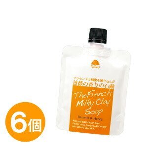 パラオソフレンチクレイソープ 110g 6個セット 洗顔 洗顔せっけん 石けん 洗顔石けん 白泥 石鹸 パラオ 泥 あわ 生 もっちり 洗顔石鹸 洗顔料
