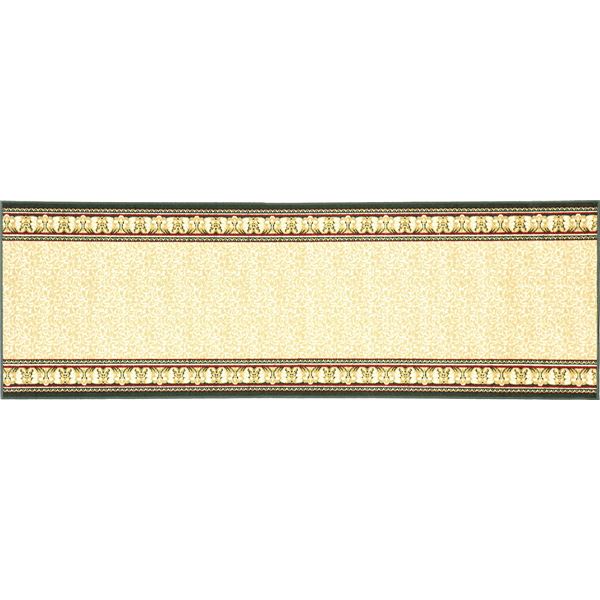 ラグマット 絨毯 約67cm×240cm ベージュ 洗える 滑りにくい 防キズ 防音 お手入れ簡単 タフトプリント リビング ダイニング