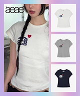 【AEAE】韓国人気/Tシャツ/送料関税込 ★CHECK STAR TEE★3COLOR aeae tシャツ CHECK STAR TEE レディース : ZOZOTOWN Yahoo!店