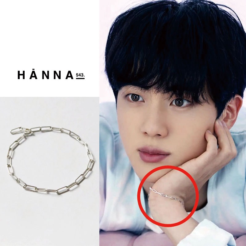 防弾少年団 bts jin 着用 [hanna543] B570 人気 Silver Bracelet シルバーブレスレット 韓国ファッション 5,719円
