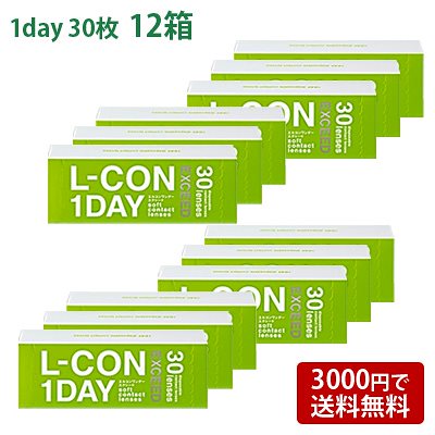 エルコンワンデーエクシード 12箱セット(左右各6箱) コンタクトレンズ ワンデー L-CON 1DAY EXCEED