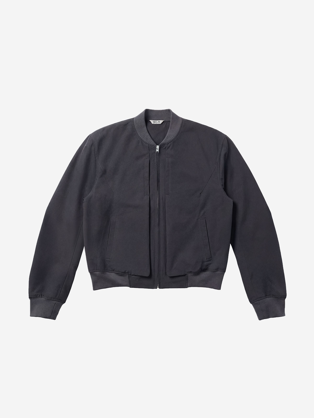 【BLR】26SS Curved Line Flight Jacket Charcoal