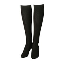 お試しバラ売り　エロかっこいい歌姫愛用　ボンボラン段階圧縮ハイソックス　（黒１足）