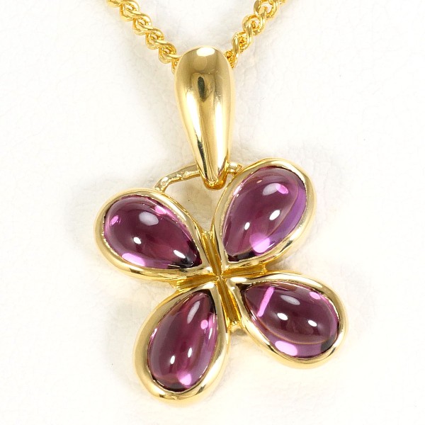 K18 18金 YG イエローゴールド ネックレス ピンクトルマリン 約40cm ジュエリー 中古 45,798円