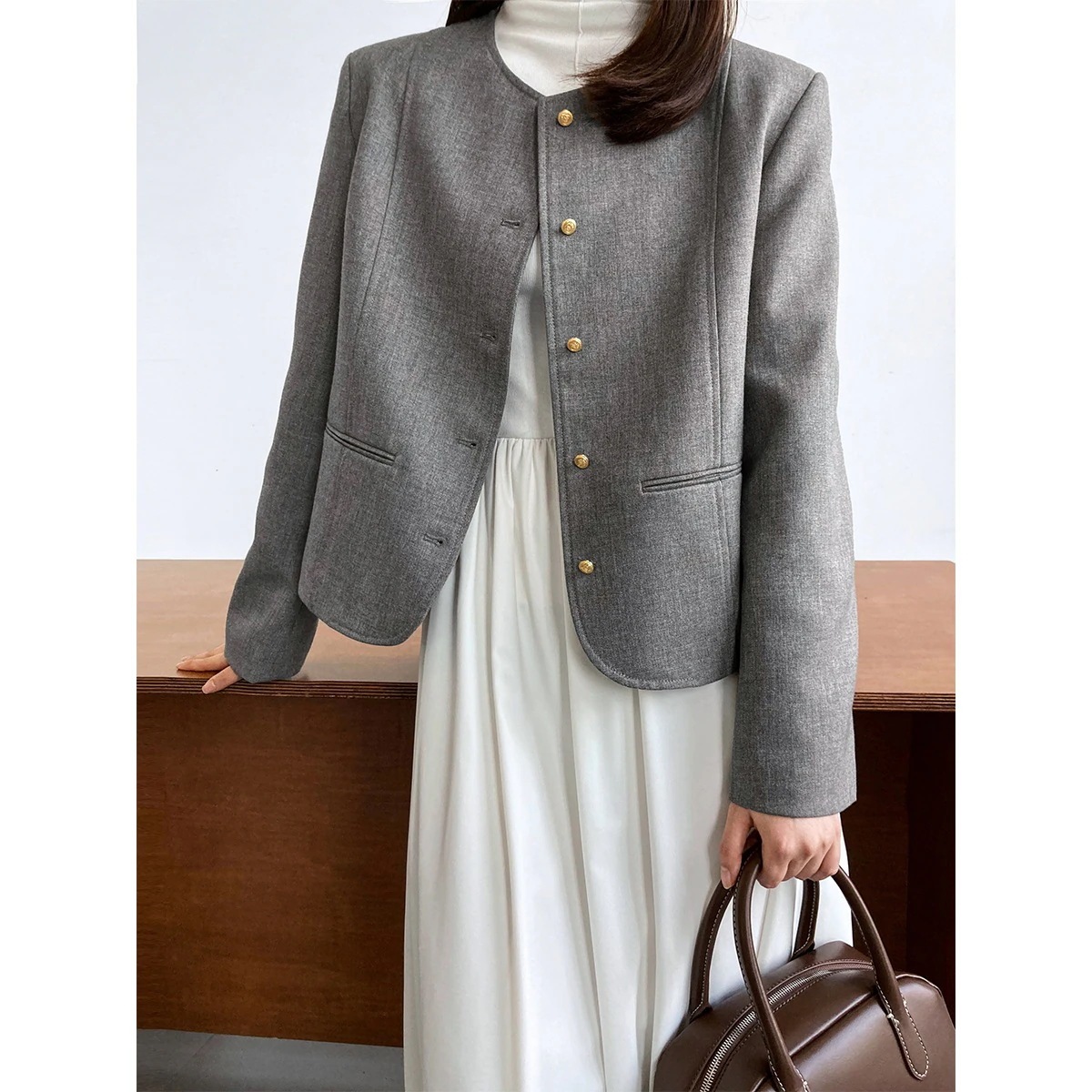 2024秋服 ファッション フレンチ スーツ 冬アウター ジャケット レディースコートトップス 通勤 オシャレ 大人30%までに制限