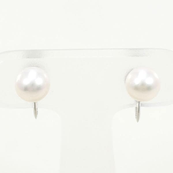 K14 14金 WG ホワイトゴールド イヤリング パール 総重量約1.8g ジュエリー 中古