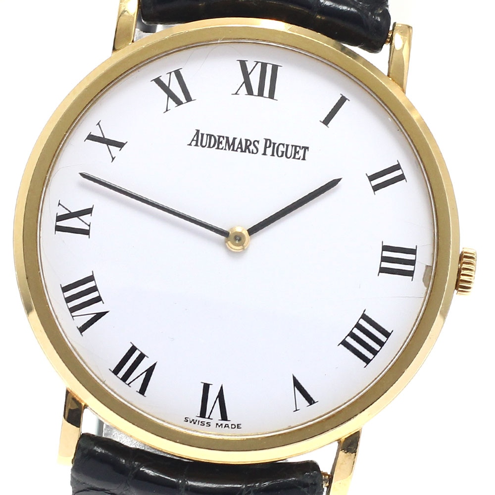 オーデマ・ピゲ AUDEMARS PIGUET エクストラフラット Cal.2080 K18YG 手巻き メンズ _944006【中古】