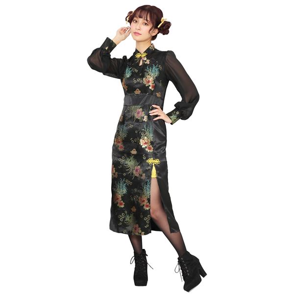 (コスプレ衣装/コスチューム) HW ノーブルロングチャイナ (ハロウィン パーティー 宴会)