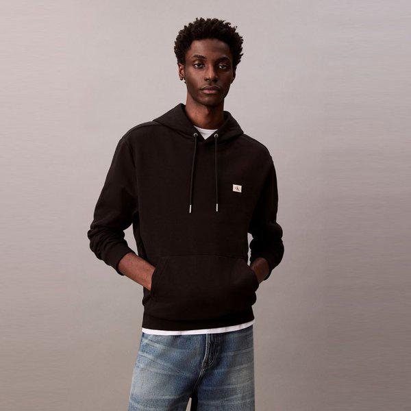 男性用350テリーバッジ付きフード付きスウェットシャツ（4RC274G）