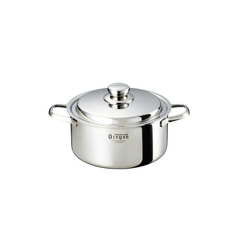 ビタクラフト　IH対応オレゴン 両手ナベ 4.0L 22cm　8672