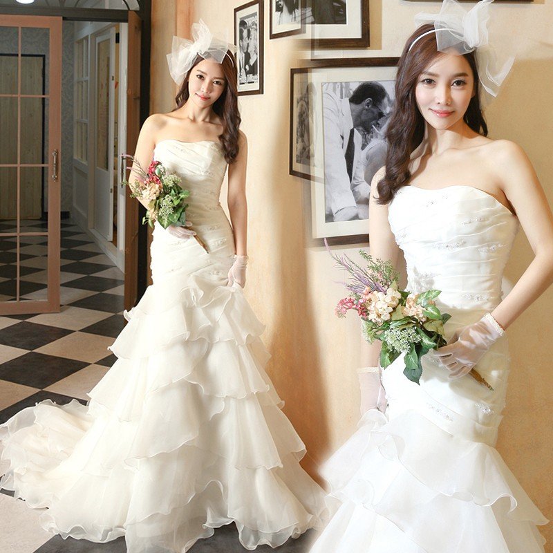 ウェディングドレス マーメイドライン ウエディングドレス 安い 花嫁 ロングドレス 披露宴 マーメイドドレス 二次会 結婚式 ブライダル パーティードレス