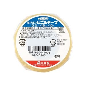 （まとめ）共和 ミリオンビニールテープ 19mmx10m 透明 HF-110-A 1巻 [x100] 8,566円