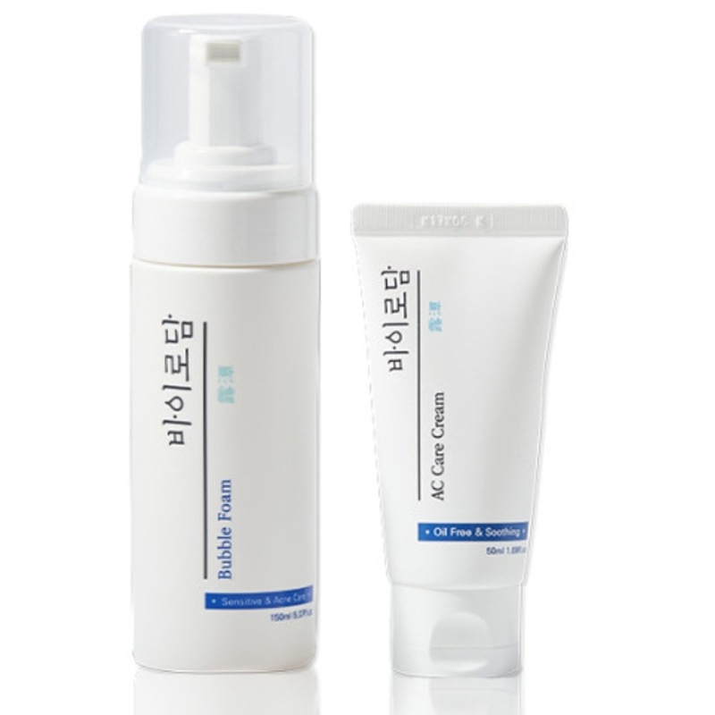 [韓国コスメ]バブルフォーム150ml+クリーム50ml 敏感肌青少年粟 大人ニキビ スキンケアセット