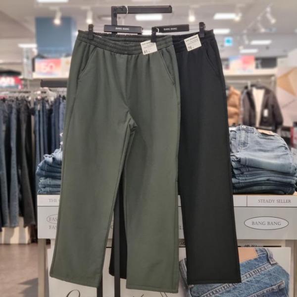 HC21 共用 ベーシック 裏起毛 イージーフィット バンディングパンツ NPL810 (S42549882)