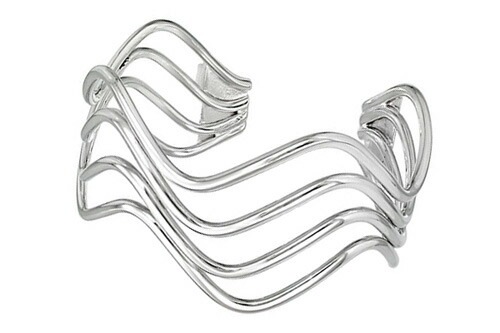 フォーウェイ シルバーバングル シルバー925 腕輪 男性 女性 アクセサリー 手首 プレゼント