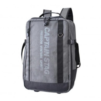 スワン CAPTAIN STAG 杢ポリ リュック式キャリー グレー 1254